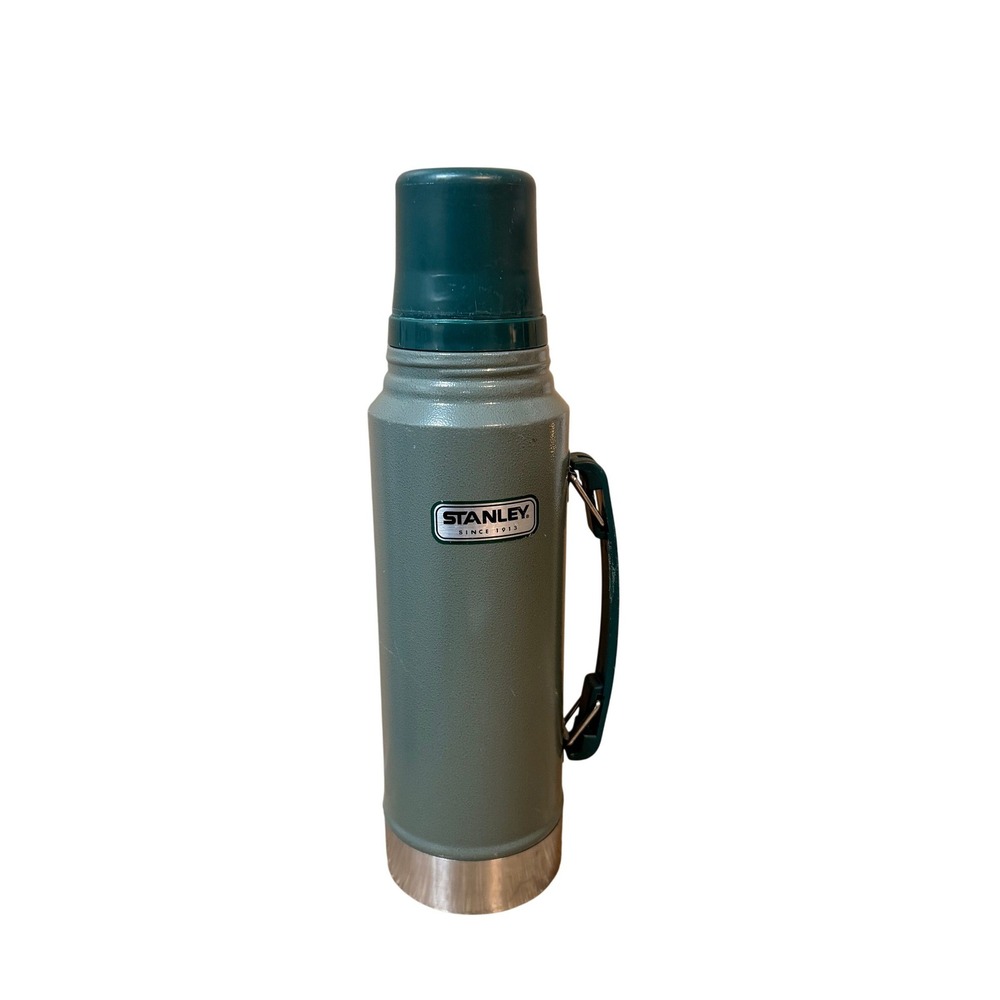 Stanley Thermos Vintage Classic Vacuum Bottle Green 1.1 QT‎ 1 L Stainless